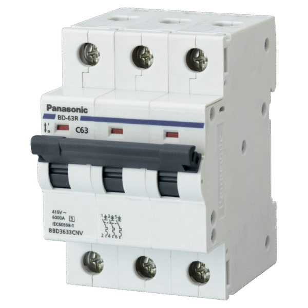 Cầu dao đóng cắt tự động MCB 6A-63A 3 cực Panasonic