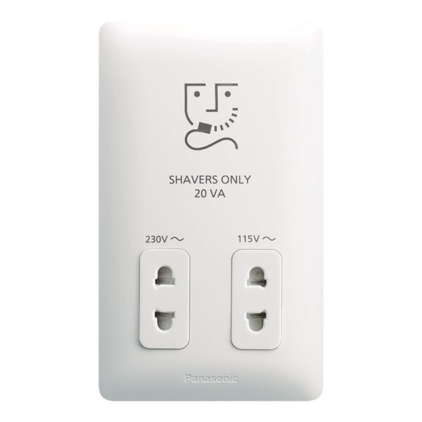 Bộ ổ cắm chuyên dùng cho máy cạo râu dòng Wide-Hotel Panasonic WSBC9120SW-VN