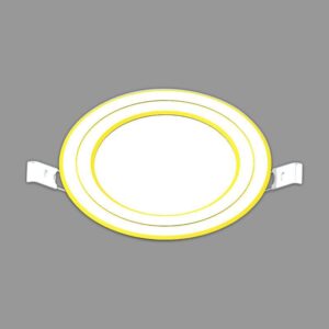 Đèn LED Dowlight siêu mỏng viền vàng/bạc Nanoco