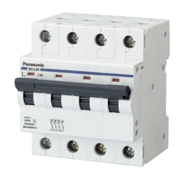 Cầu dao đóng cắt tự động MCB 80A-100A 4 cực Panasonic