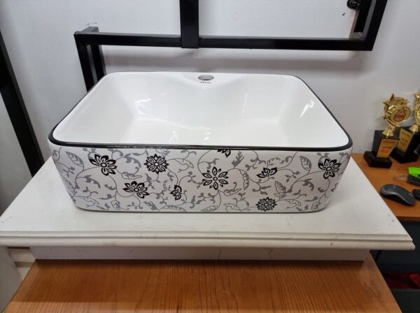 Chậu Lavabo đặt bàn vân hoa cao cấp C47