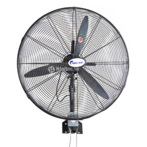 Quạt treo tường Công nghiệp Chinghai W24-3Đ  3 cánh đen, Sải cánh 60cm